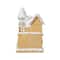 Glitzhome® 11.75" Christmas Macaron Resin Village Table Decor